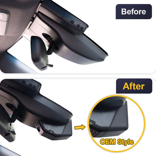 Integrated OEM Look Dash Cam Compatible with Lexus ES (2019-2025) - Front 4K + Rear 1080P
