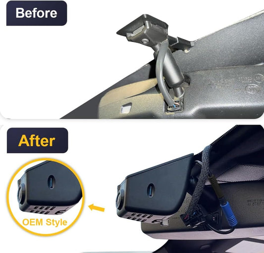 Toyota Sequoia Dash Cam 2012-2017 (12 Pin), Factory OEM Look, UHD 2160P Video, WiFi & APP, Loop Recording