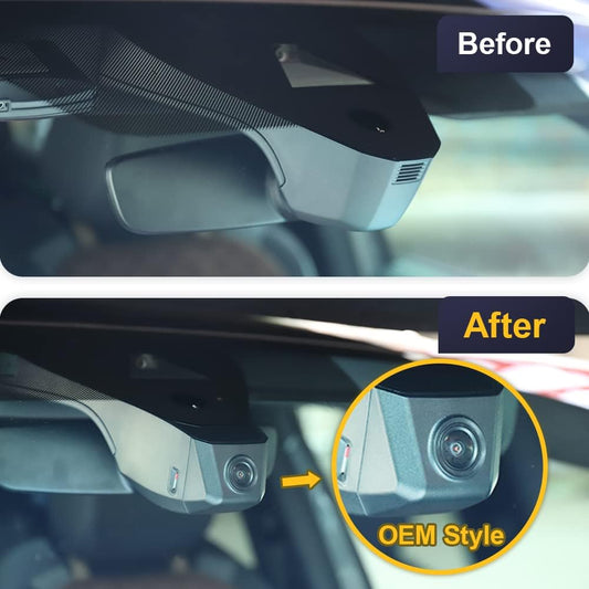 4K Dash Cam for Volkswagen ID.4 2021-2025 & Audi Q4 2022-2026, OEM Factory Look, UHD 2160P Video, Built-in WiFi & APP