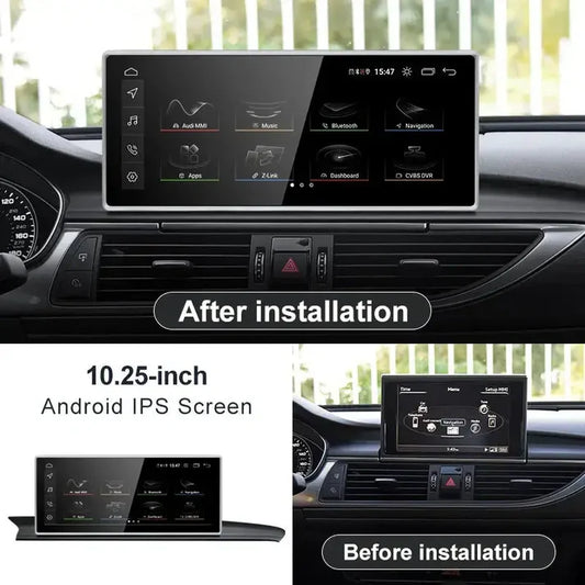 OEM Look Digital Cockpit Compatible with Audi A6 (2012-2018) - 10.25-inch touchscreen + Wireless CarPlay