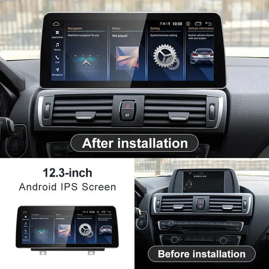 OEM Look Digital Cockpit Compatible with BMW 1 Series (2012-2019) - 12.3-inch touchscreen + Wireless CarPlay