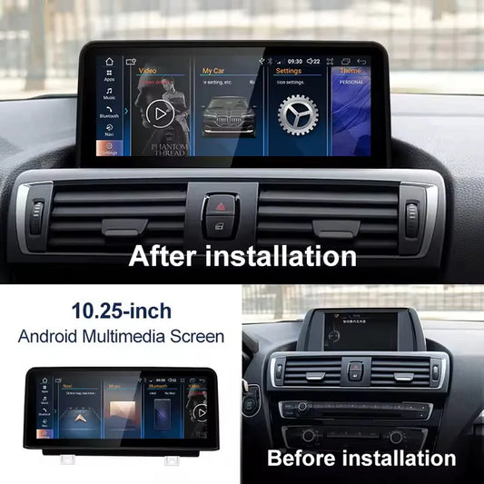 2010–2017 BMW 5 Series 10.25" Digital Cockpit Android Car Multimedia IPS Touchscreen, OEM Style