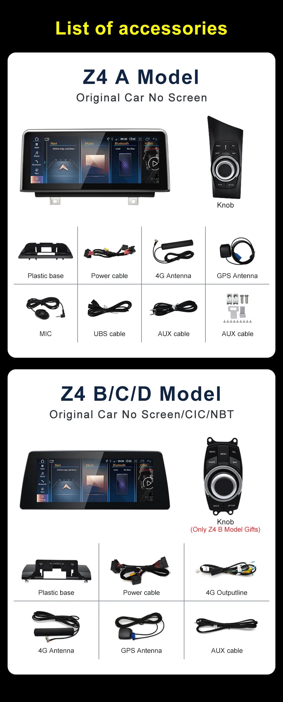 OEM Look Digital Cockpit Compatible with BMW Z4 (2002-2017) - 10.25-inch touchscreen + Wireless CarPlay