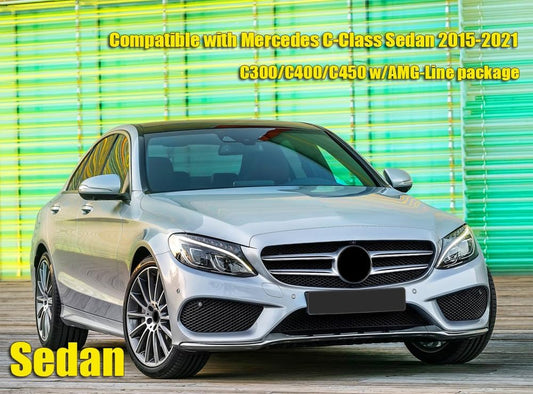 OEM Style Mud Flaps Compatible with Mercedes-Benz C-Class (2015-2021) - OEM Style