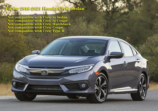OEM Style Mud Flaps Compatible with Honda Civic (2016-2021) - OEM Style