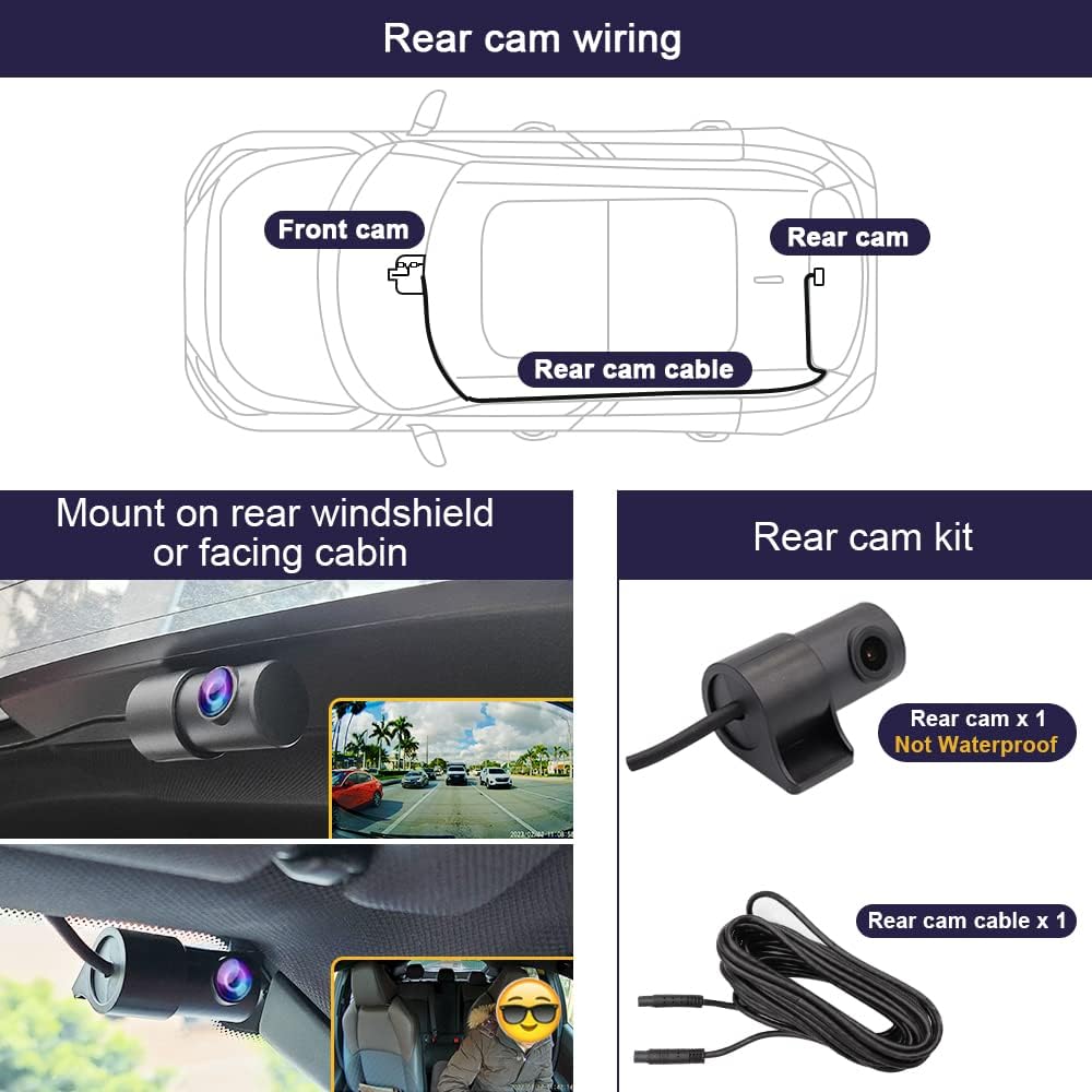 OEM Factory Look Dash Cam for GMC Terrain (2025-2026) - Front 4K + Rear 1080P