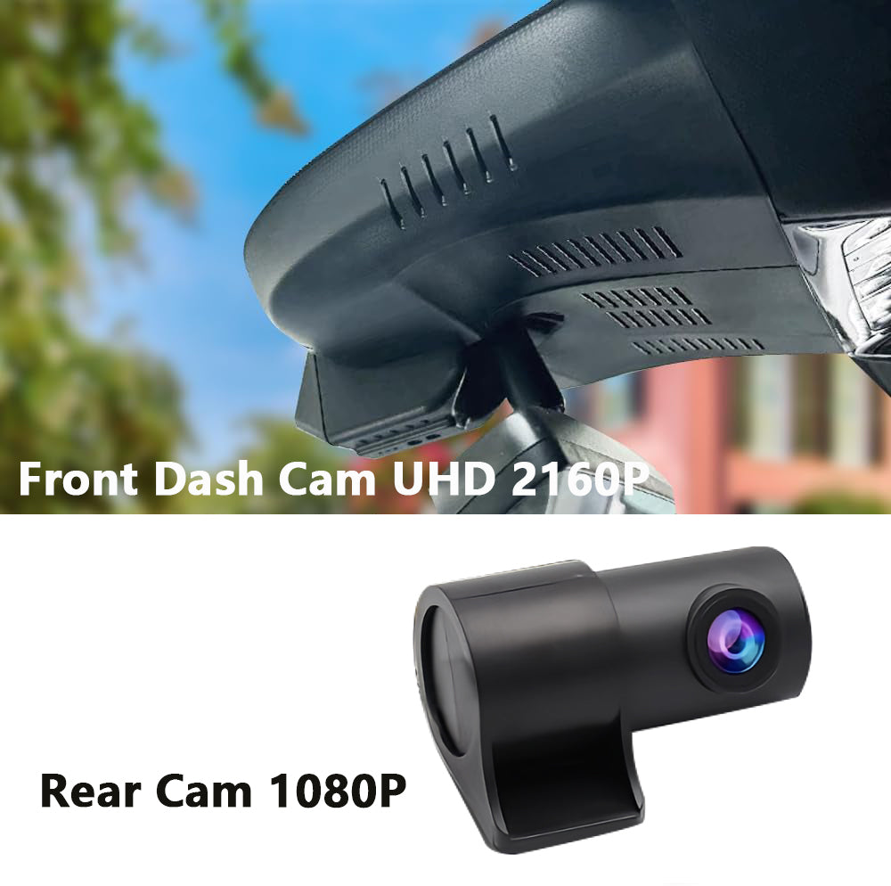 Integrated OEM Look Dash Cam Compatible with Cadillac LYRIQ (2023-2026) - Front 4K + Rear 1080P