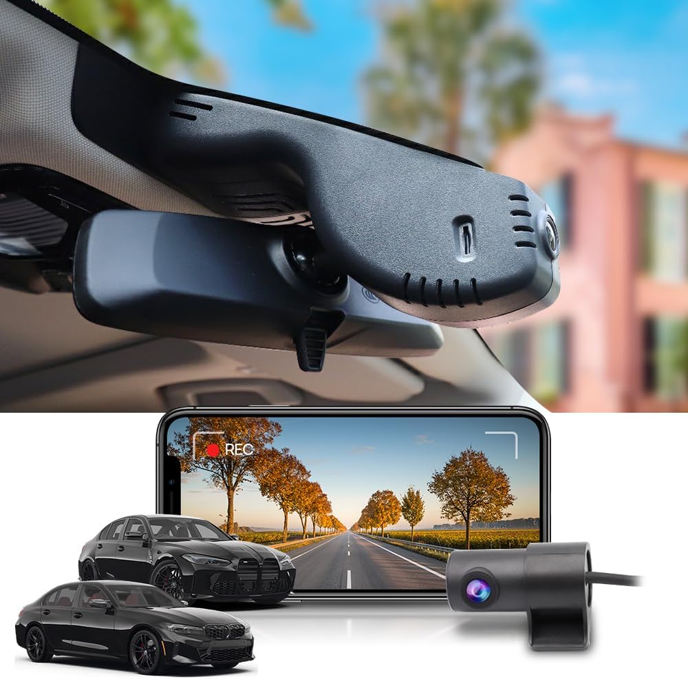 BMW 3 Series M3 Dash Cam (2020-2024), Custom Fit OEM Look, UHD 2160P Video, Built-in WiFi & APP, G-Sensor