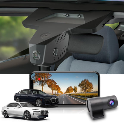 BMW 7 Series & i7 Dash Cam (2023-2026), Custom Fit OEM Look, UHD 2160P Video, WiFi & APP, Easy to Install