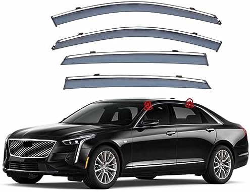 Rain Guards for Cadillac CT6 2016-2022 Car Accessories Rain Guards Side Window, Deflector Vent Window Visors|B0CD844YTW
