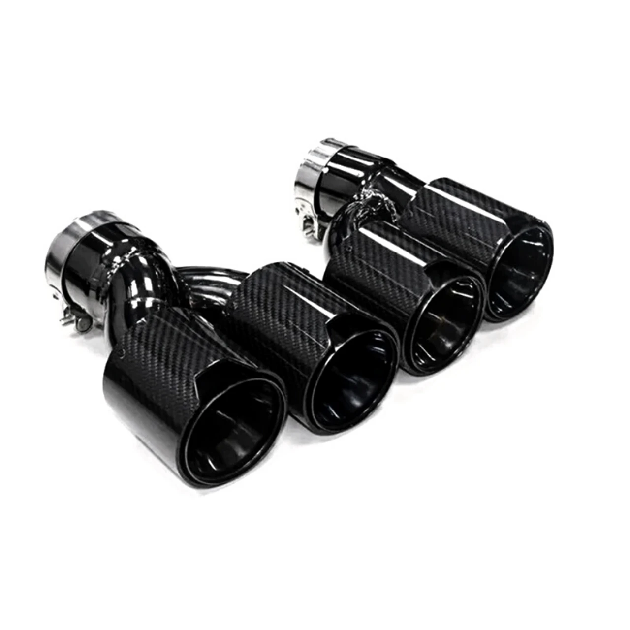 BMW 5 Series Carbon Fiber Quad Exhaust Tips