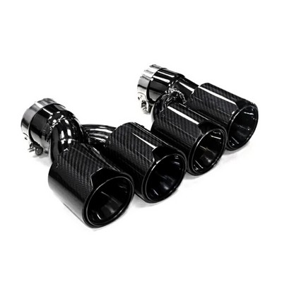BMW 5 Series Carbon Fiber Quad Exhaust Tips
