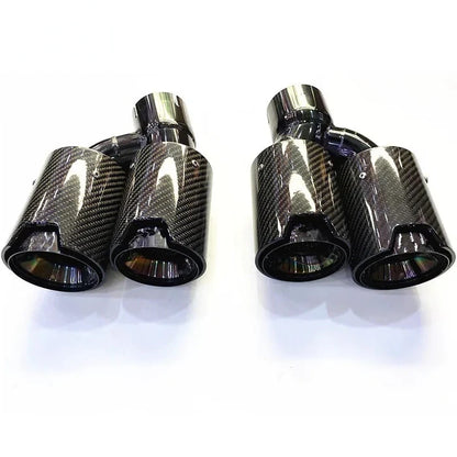BMW 5 Series Carbon Fiber Quad Exhaust Tips