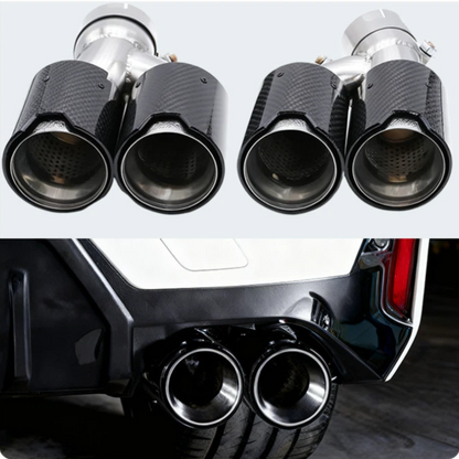 BMW 5 Series Carbon Fiber Quad Exhaust Tips