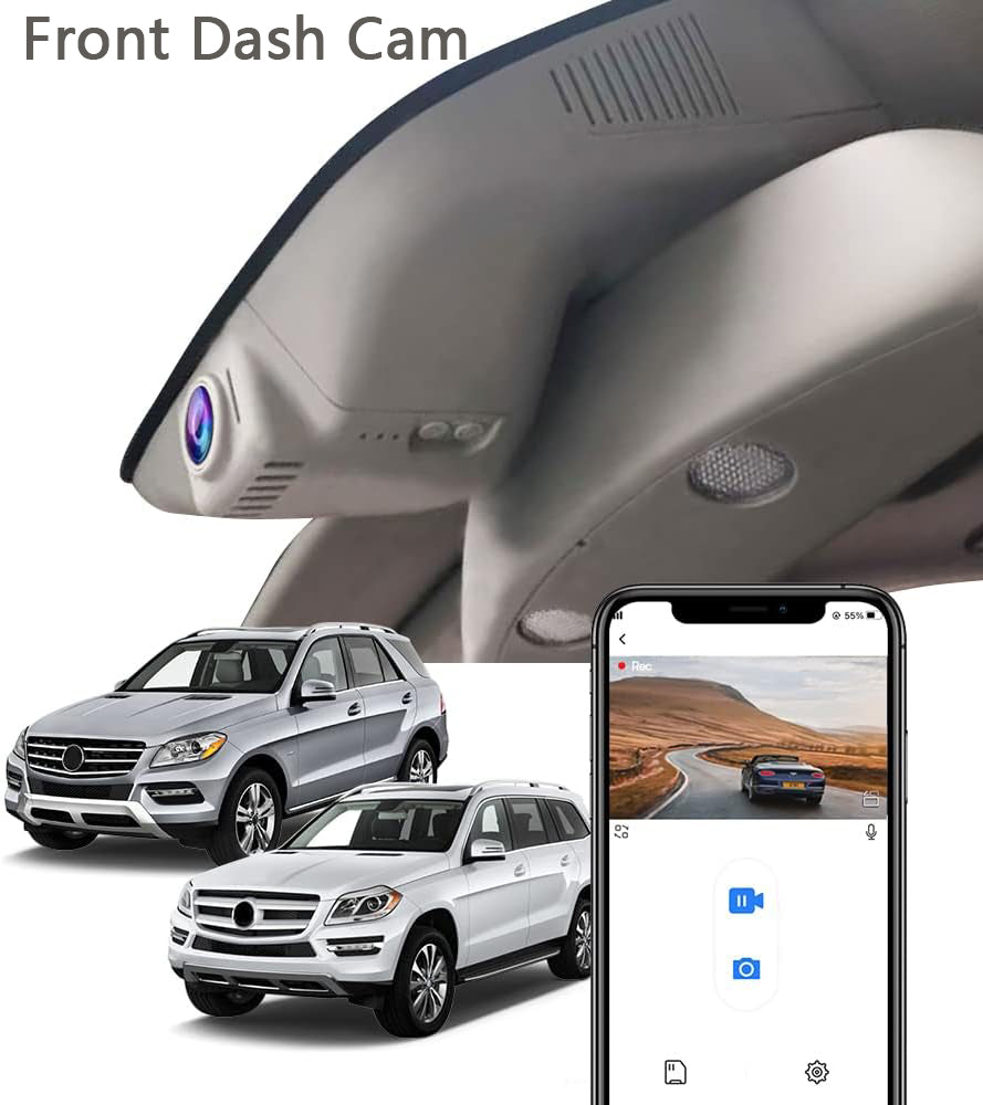 4K Dash Cam for Mercedes-Benz GL (2013-2016) and ML (2012-2015), Factory OEM Look, 2160P UHD Video