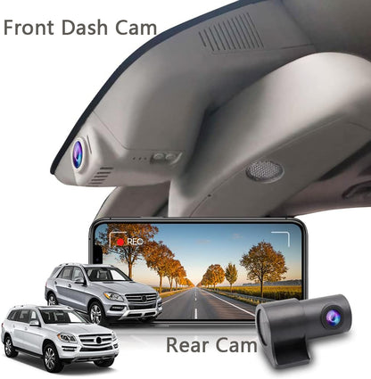 4K Dash Cam for Mercedes-Benz GL (2013-2016) and ML (2012-2015), Factory OEM Look, 2160P UHD Video