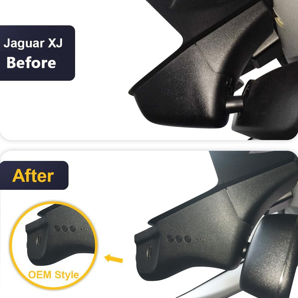 Jaguar XJ XJL Dash Cam (2011-2015), Factory Fit OEM Look, 2160P UHD Video, Loop Recording