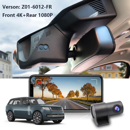 4K Dash Cam for Land Rover Range Rover 2010-2017,  OEM Style 2160P UHD Dash Cam with 64GB Card