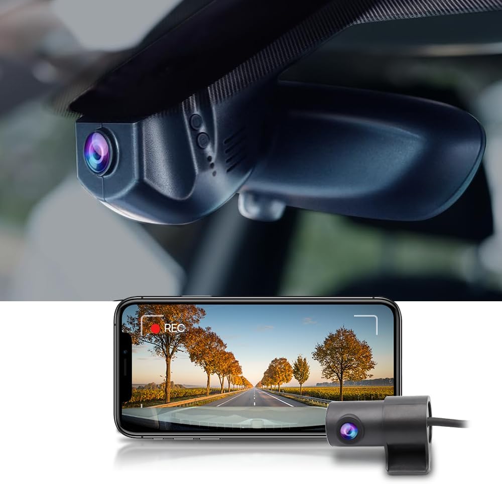 BMW 2 Series Dash Cam (2014-2021), Custom Fit OEM Style, UHD 2160P Video, Built-in WiFi & APP, G-Sensor