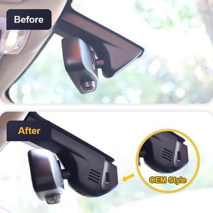 BMW X6 Dash Cam (2015-2019), Custom Fit OEM Look, UHD 2160P Video, Built-in WiFi & APP, G-Sensor