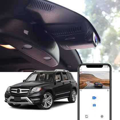 Factory Look Dash Cam Compatible with Mercedes-Benz GLK-Class (2010-2015) - Front 4K + Rear 1080P