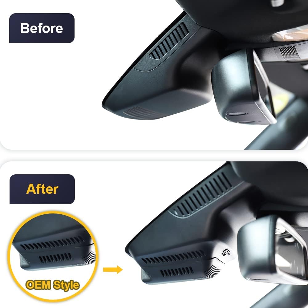 Factory Look Dash Cam Compatible with Mercedes-Benz GLK-Class (2010-2015) - Front 4K + Rear 1080P
