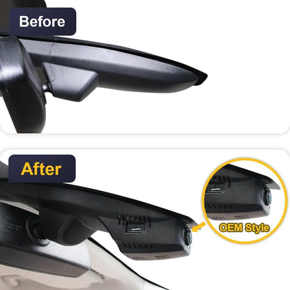 Ford Escape 4K Dash Cam (2013-2019), OEM Style, 2160P UHD Video, Built-in WiFi & APP