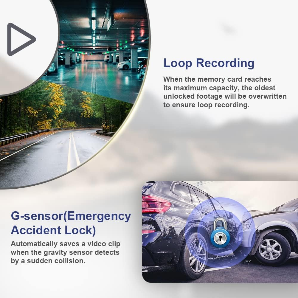 OEM Style Dash Cam Compatible with Ford Fusion (2013-2020) - Front 4K + Rear 1080P