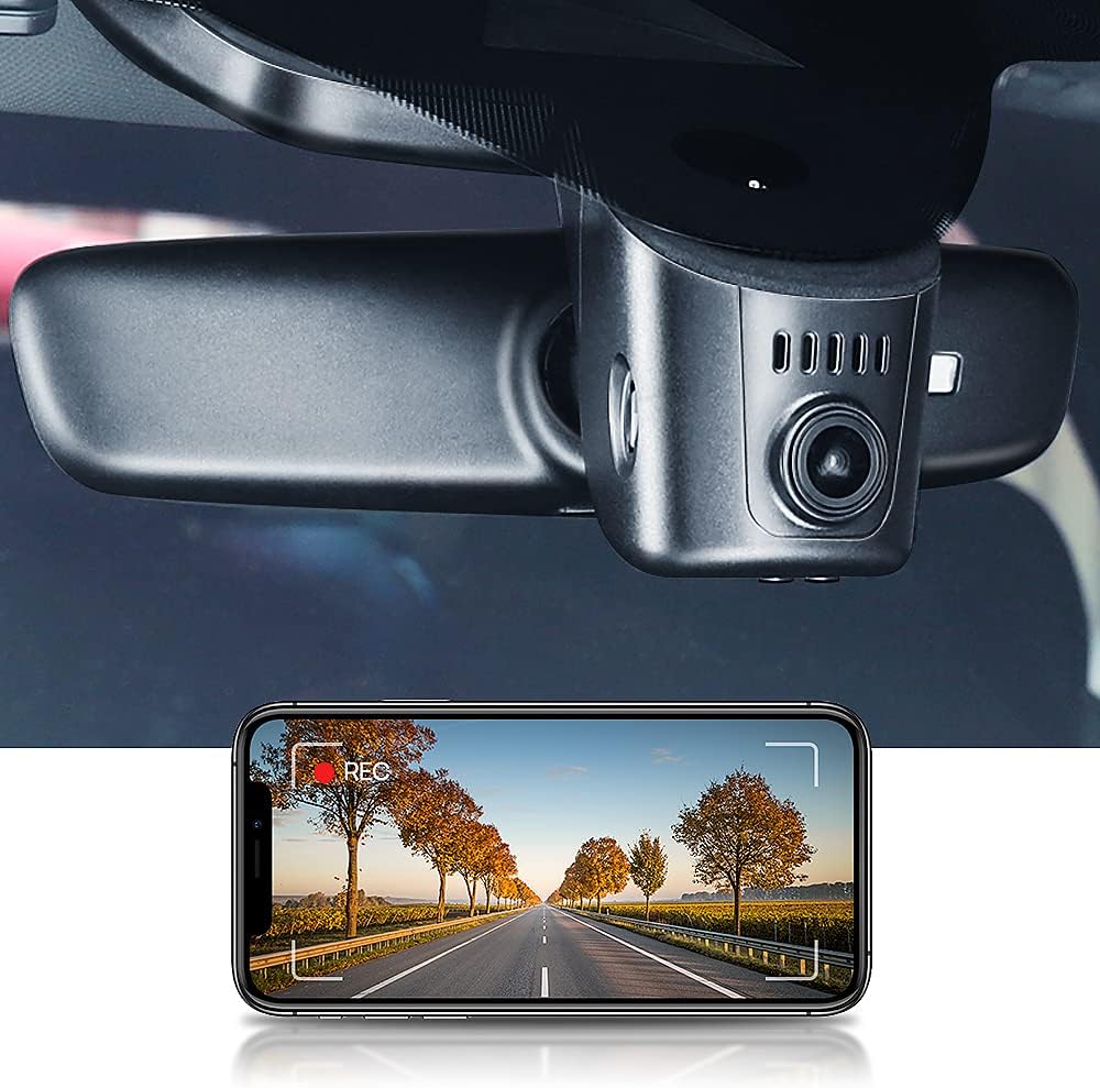 Audi Dash Cam (Model B), Custom Fit OEM Look, UHD 2160P Video, Built-in WiFi & APP, Loop Recording