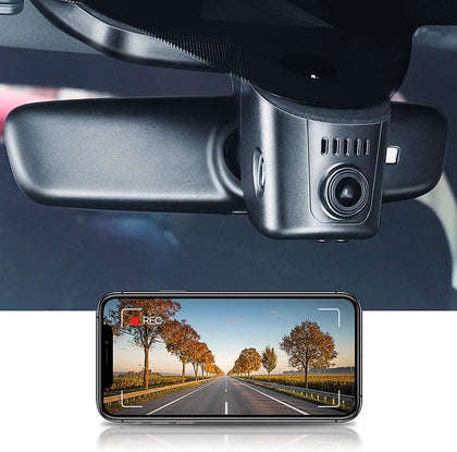 Audi Dash Cam (Model B), Custom Fit OEM Look, UHD 2160P Video, Built-in WiFi & APP, Loop Recording