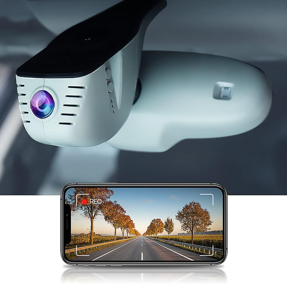 Audi Dash Cam (Model B), Custom Fit OEM Look, UHD 2160P Video, Built-in WiFi & APP, Loop Recording