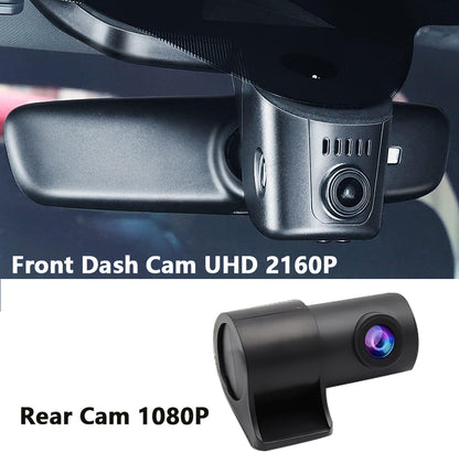 Audi Dash Cam (Model B), Custom Fit OEM Look, UHD 2160P Video, Built-in WiFi & APP, Loop Recording
