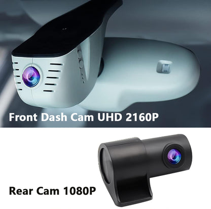 Audi Dash Cam (Model B), Custom Fit OEM Look, UHD 2160P Video, Built-in WiFi & APP, Loop Recording