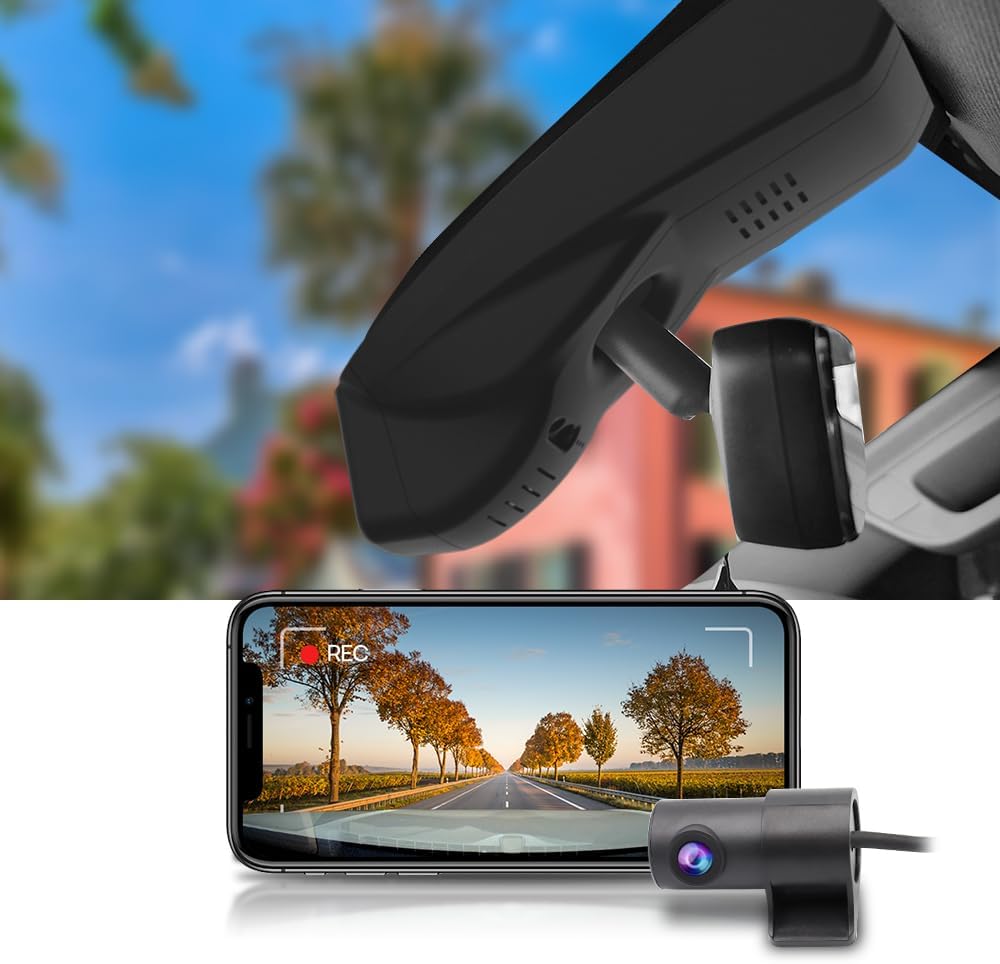 OEM Look Dash Cam for GMC Terrain 2018-2024 (With Vents) - Front 4K + Rear 1080P