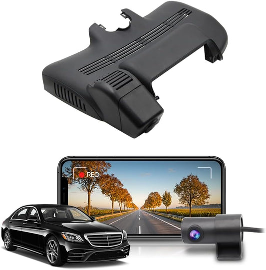 Mercedes-Benz S-Class Dash Cam (2013-2020), OEM Look Factory Fit, 2160P UHD Video, Loop Recording
