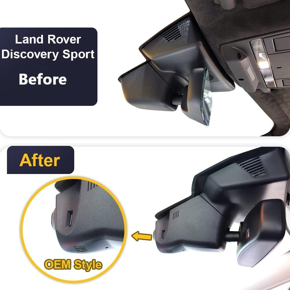 Land Rover Discovery Sport Dash Cam (2015-2019), Factory OEM Style, 4K HD Video, WiFi Connect & APP