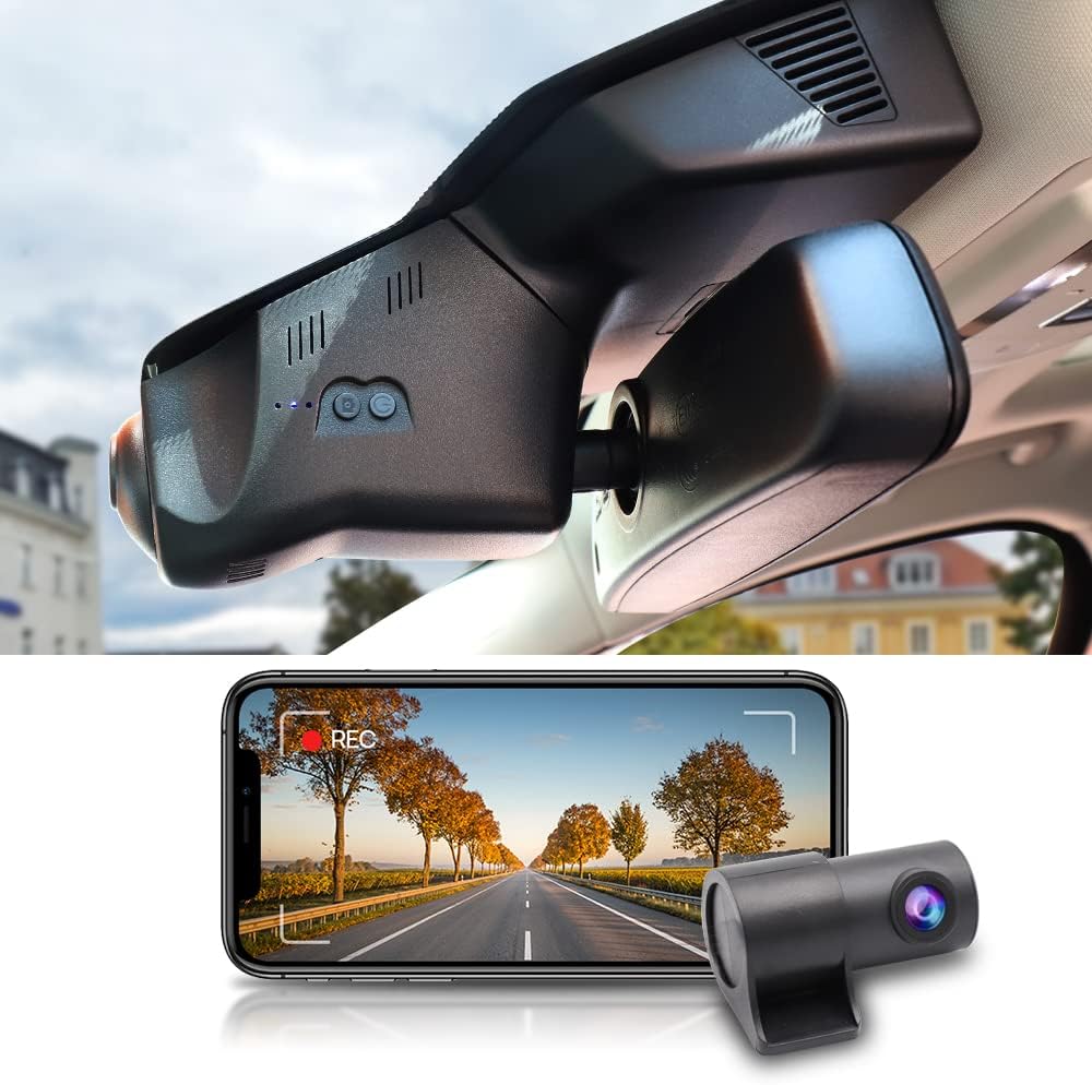 Factory Look Dash Cam Compatible with Jaguar F-PACE (2017-2021) - Front 4K + Rear 1080P