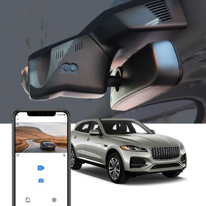 Factory Look Dash Cam Compatible with Jaguar F-PACE (2017-2021) - Front 4K + Rear 1080P