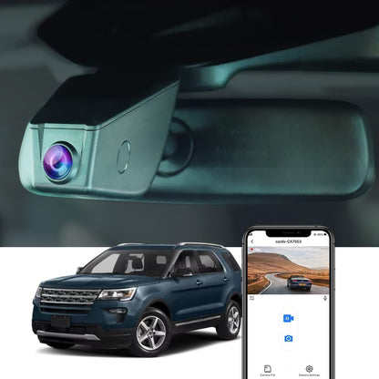 Ford Explorer Dash Cam (2011-2019), Factory Fit OEM Look, 2160P UHD Video, Built-in WiFi & APP