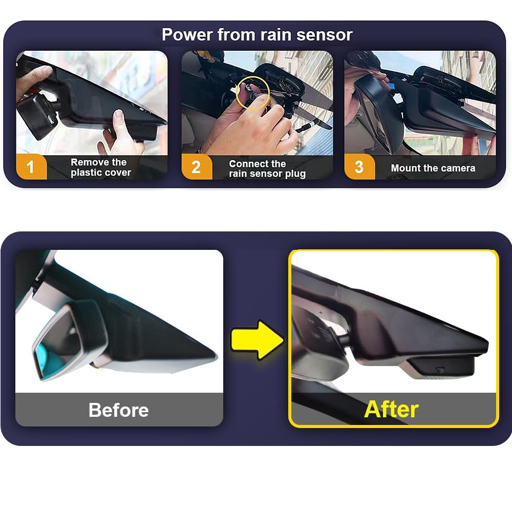 Ford Explorer Dash Cam (2011-2019), Factory Fit OEM Look, 2160P UHD Video, Built-in WiFi & APP