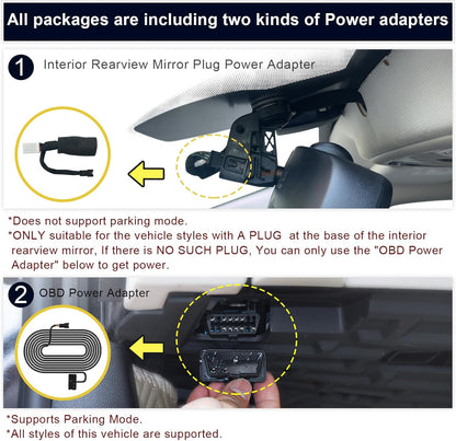 Dodge RAM Dash Cam (2013-2018), OEM Look, UHD 2160P Video, Built-in WiFi & APP, G-Sensor
