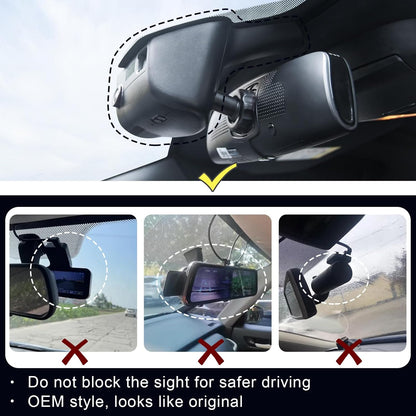 Dodge RAM Dash Cam (2013-2018), OEM Look, UHD 2160P Video, Built-in WiFi & APP, G-Sensor