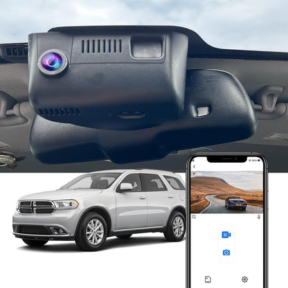 Dodge Durango Dash Cam (2014-2020), OEM Factory Look, UHD 2160P Video, Easy to Install