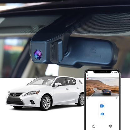 Lexus CT Dash Cam (2011-2020), OEM Factory Look Front 4K+Rear 1080P Dash Cam, 128G