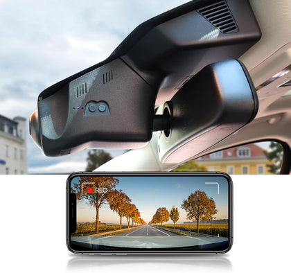 Integrated OEM Look Dash Cam Compatible with Jaguar F-TYPE (2018-2025) - Front 4K + Rear 1080P