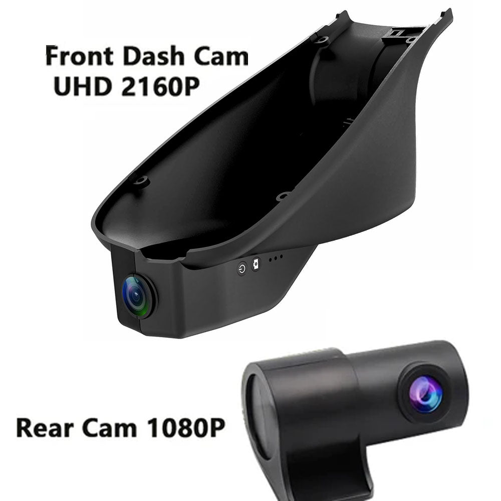 Integrated OEM Look Dash Cam Compatible with Jeep Compass (2018-2025) - Front 4K + Rear 1080P
