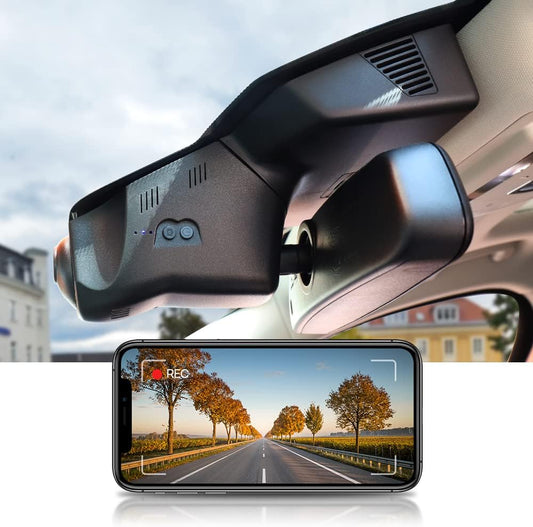 Integrated OEM Look Dash Cam Compatible with Jaguar E-PACE (2018-2022) - Front 4K + Rear 1080P
