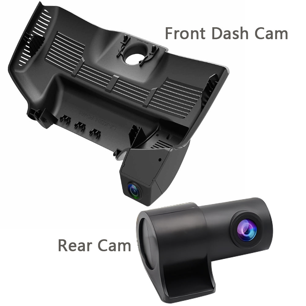 Integrated OEM Look Dash Cam Compatible with Mercedes-Benz S-Class (2013-2020) - Front 4K + Rear 1080P