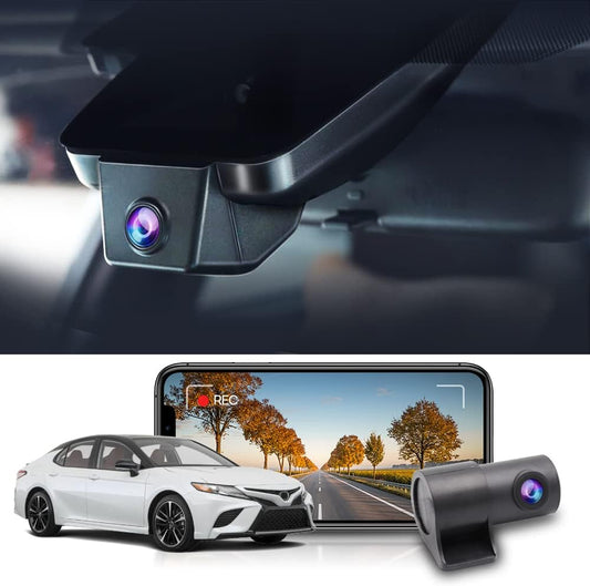 OEM Factory Look Dash Cam for Toyota Camry (2018-2020) - Front 4K + Rear 1080P
