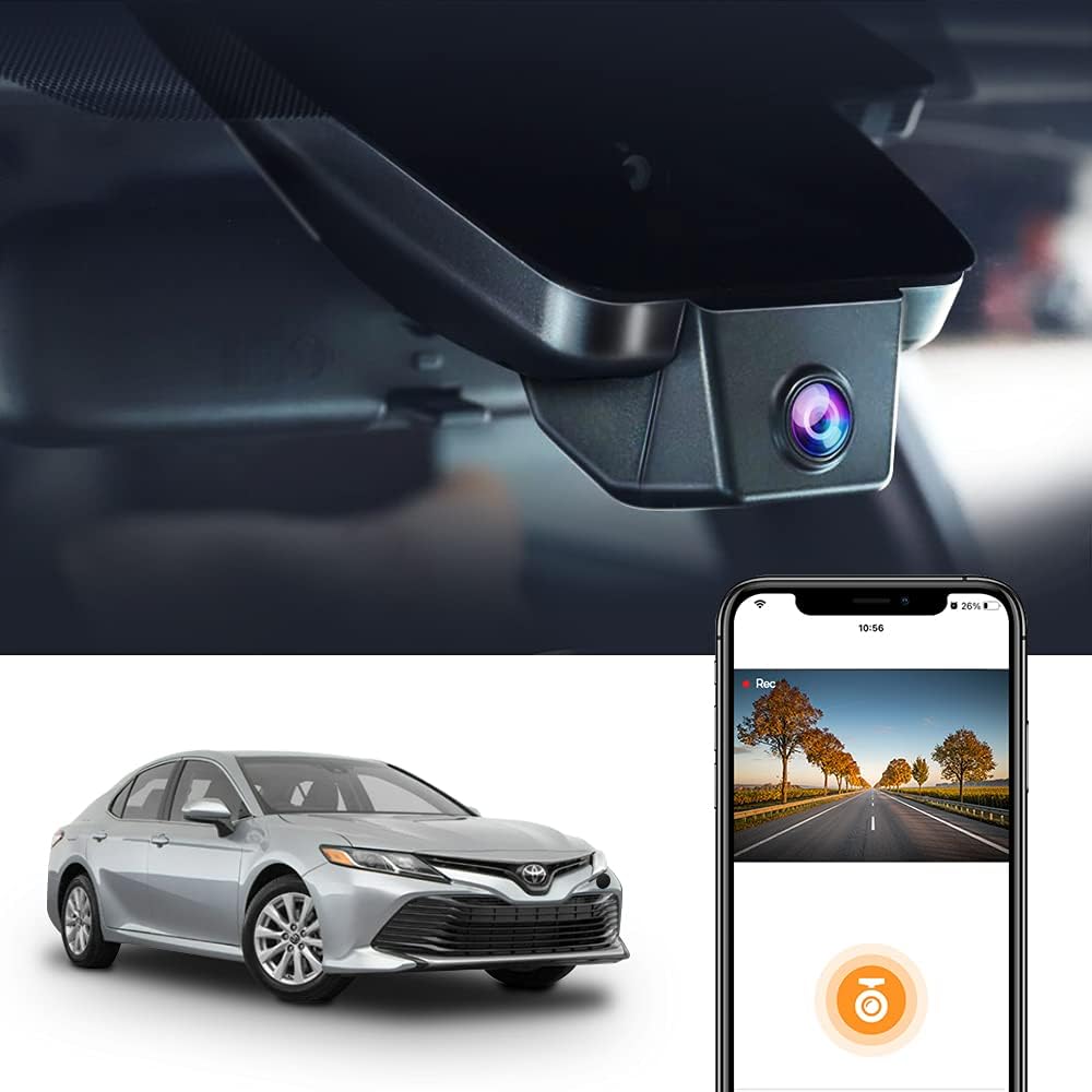 OEM Factory Look Dash Cam for Toyota Camry (2018-2020) - Front 4K + Rear 1080P